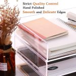 Paper Organizer Tray, Acrylic File Storage for Desk, Enlarged 4 Tiers Trays, Clear Letter Tray for Office Accessories (Multiple 4 Tier Enlarged) - Image 6